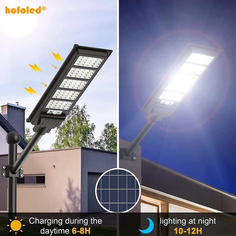 Hofoled Competitive Price Solar Powered Garden Lamp 50w 100w 150w 200w 250w 300w Led Street Outdoor Solar Lights
