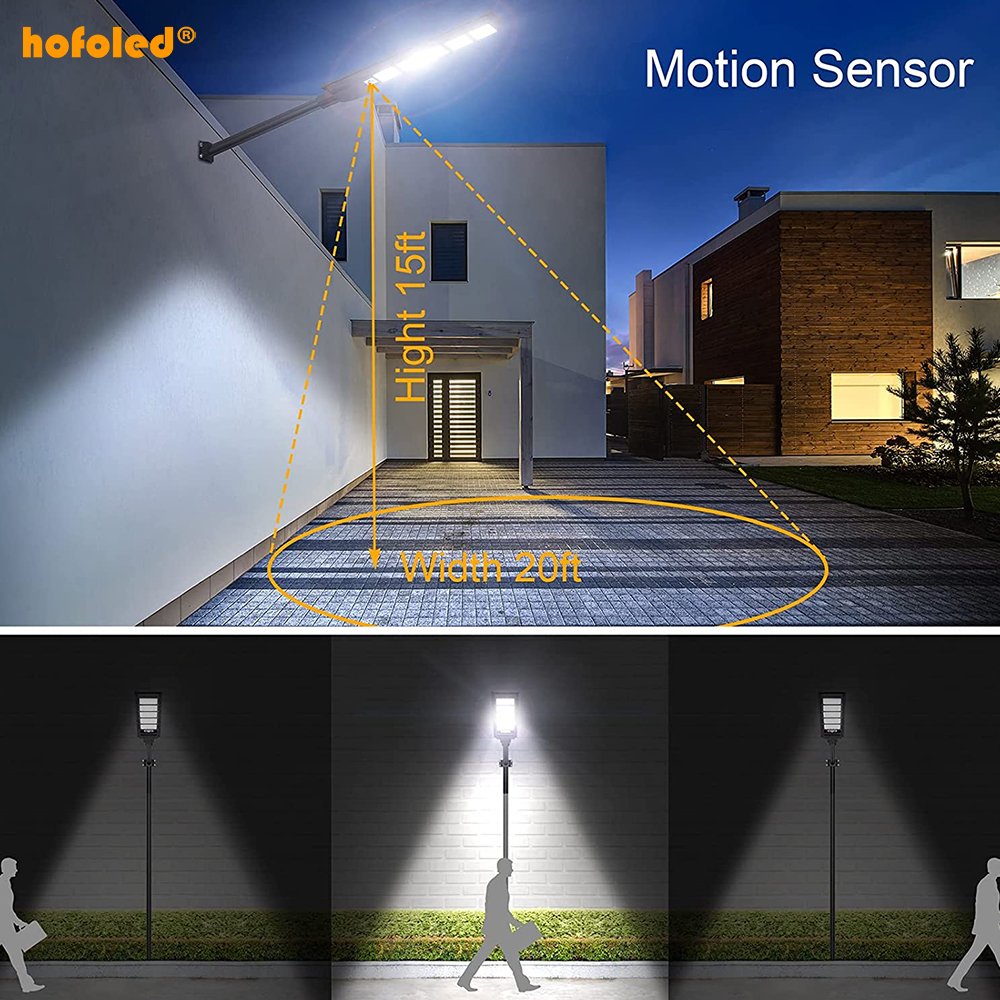 Hofoled Competitive Price Solar Powered Garden Lamp 50w 100w 150w 200w 250w 300w Led Street Outdoor Solar Lights
