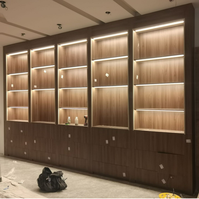 45 Angle Undear Closet Led Cabinet Light Recessed LED Polarized Linear Light Aluminum Furniture Supermarket Cabinet LED Light