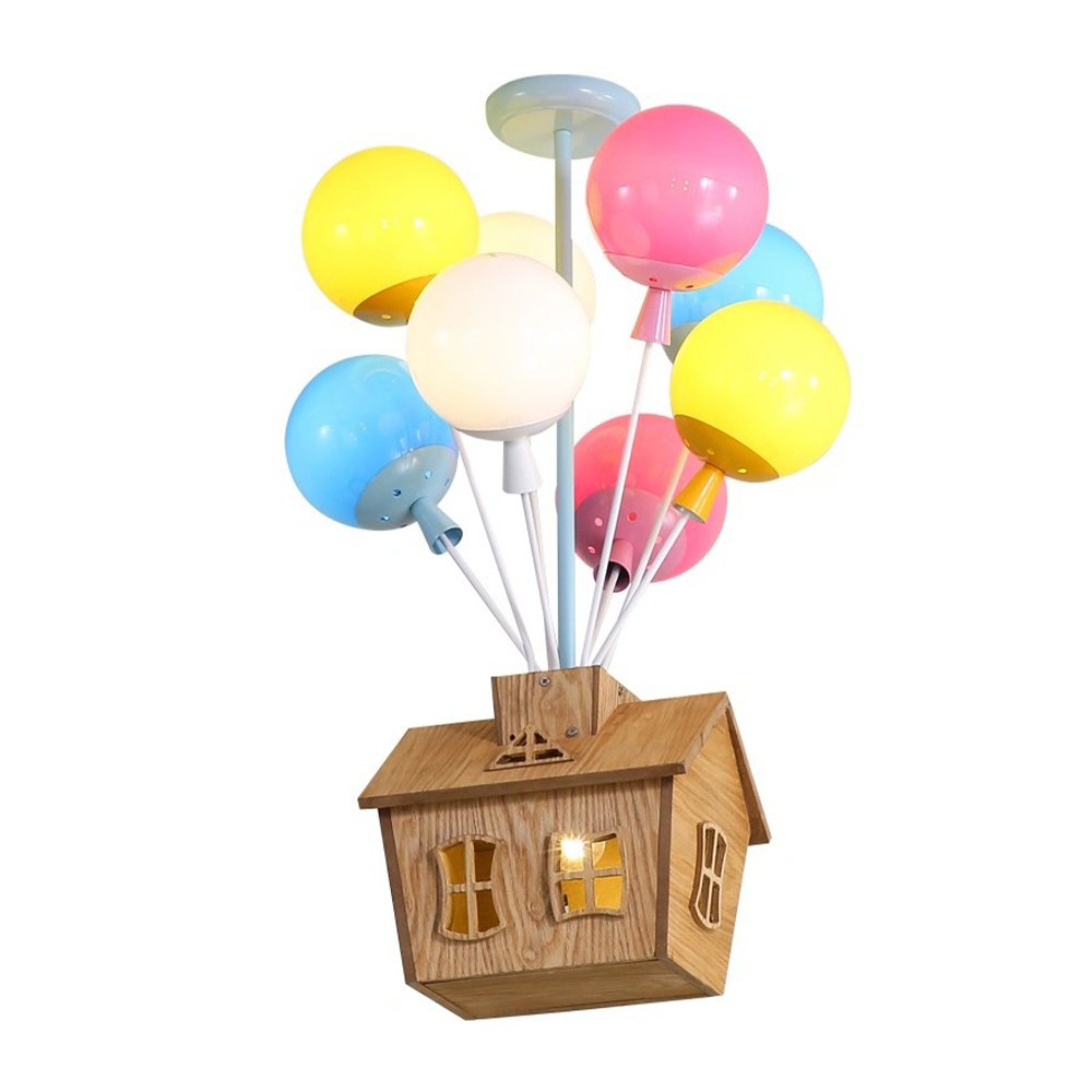 Colorful Balloons Children's Room Chandelier Eye protection Three Colors Change Light Early Education Center Bedroom Chandelier