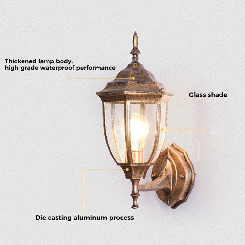 European Antique Wall Light IP65 Waterproof Lantern Wall Lights 2025 NEW Vintage Wall Lamp