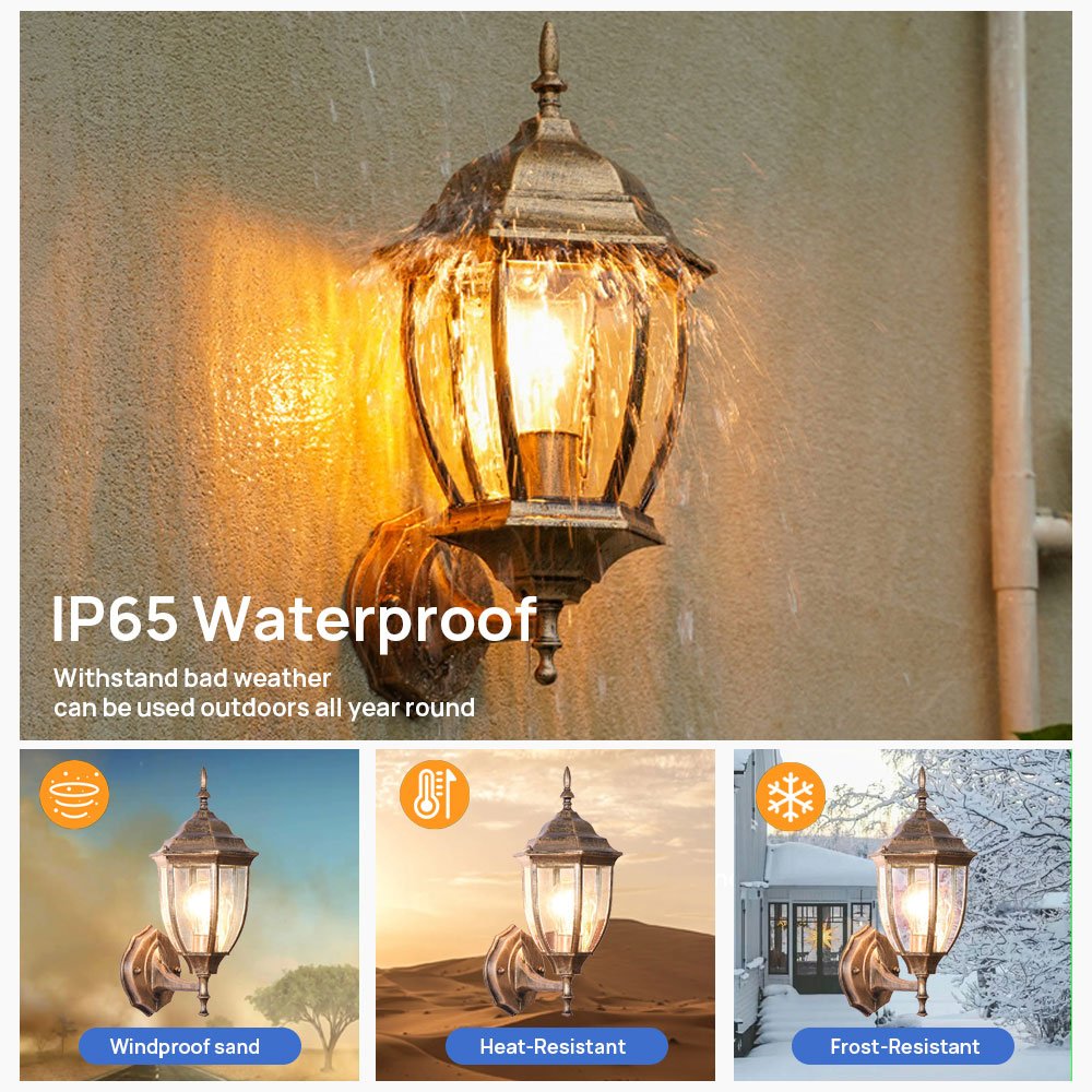 European Antique Wall Light IP65 Waterproof Lantern Wall Lights 2025 NEW Vintage Wall Lamp