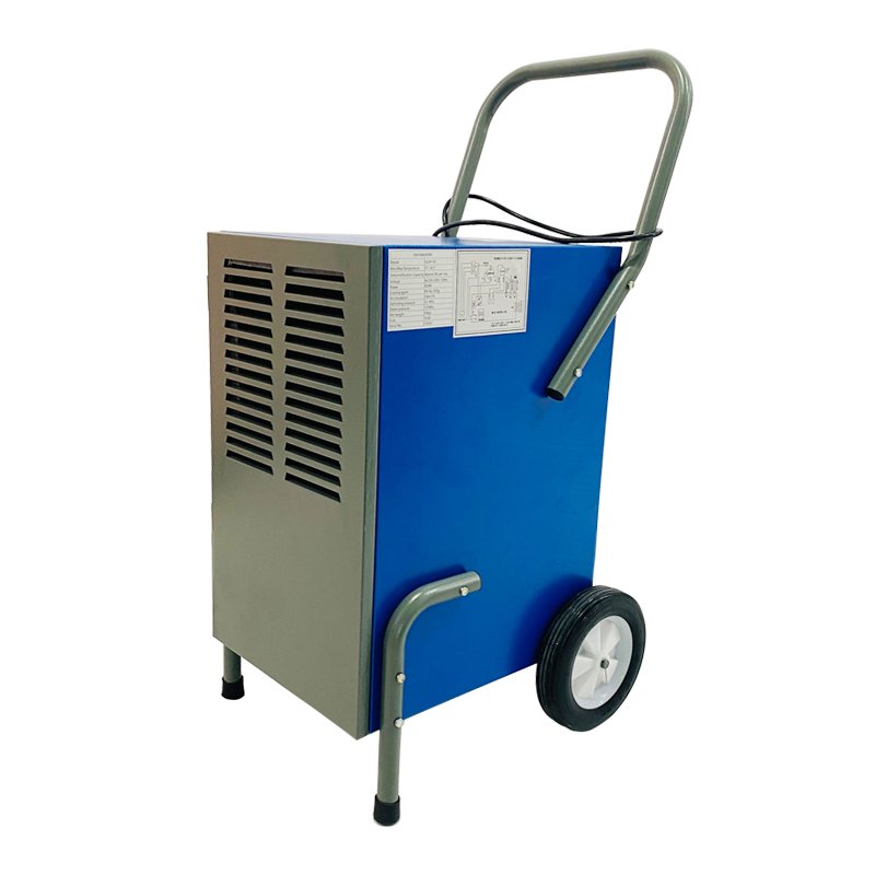 50L Commercial Dehumidifier with Handle Portable Dehumidifier for Water Damage Restoration