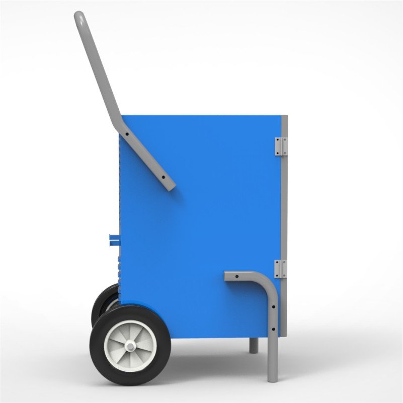 50L Commercial Dehumidifier with Handle Portable Dehumidifier for Water Damage Restoration