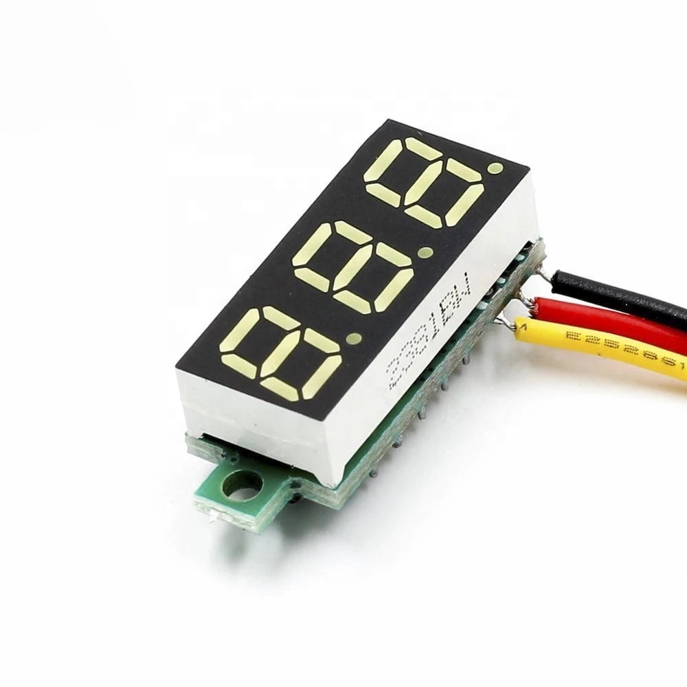 0.28 Inch DC LED Digital Voltmeter 0-100V Voltage Meter Auto Car Mobile Power Voltage Tester Detector 12V Red Green Blue Yellow