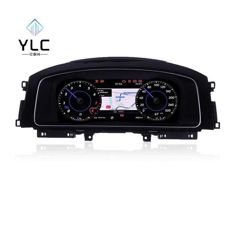 YLC LCD Auto Meter Display Virtual Cockpit Instrument Digital Cluster for VW Golf 6 Dashboard