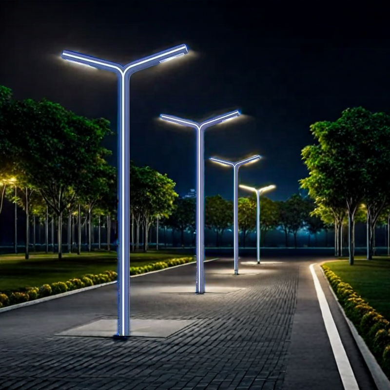 Factory Direct Sales of the Latest Aluminum Profile Double Head Waterproof Garden Light, Modern Landscape Light, Outdoor
