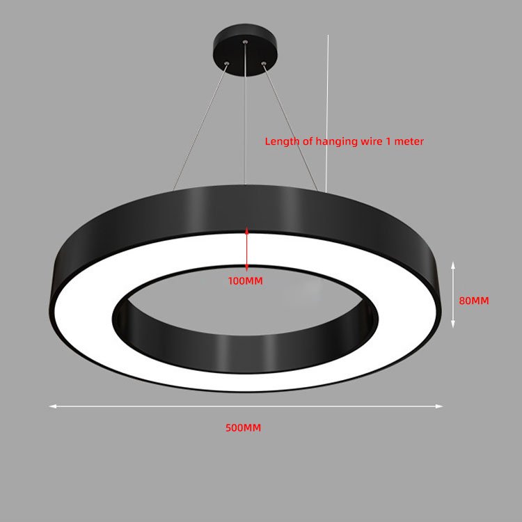Indoor Supermarket Ip20 Led Tubes Aluminum Chandeliers Modern Ceiling Pendant Lights Exhibition Lighting Led Batten Linear Light