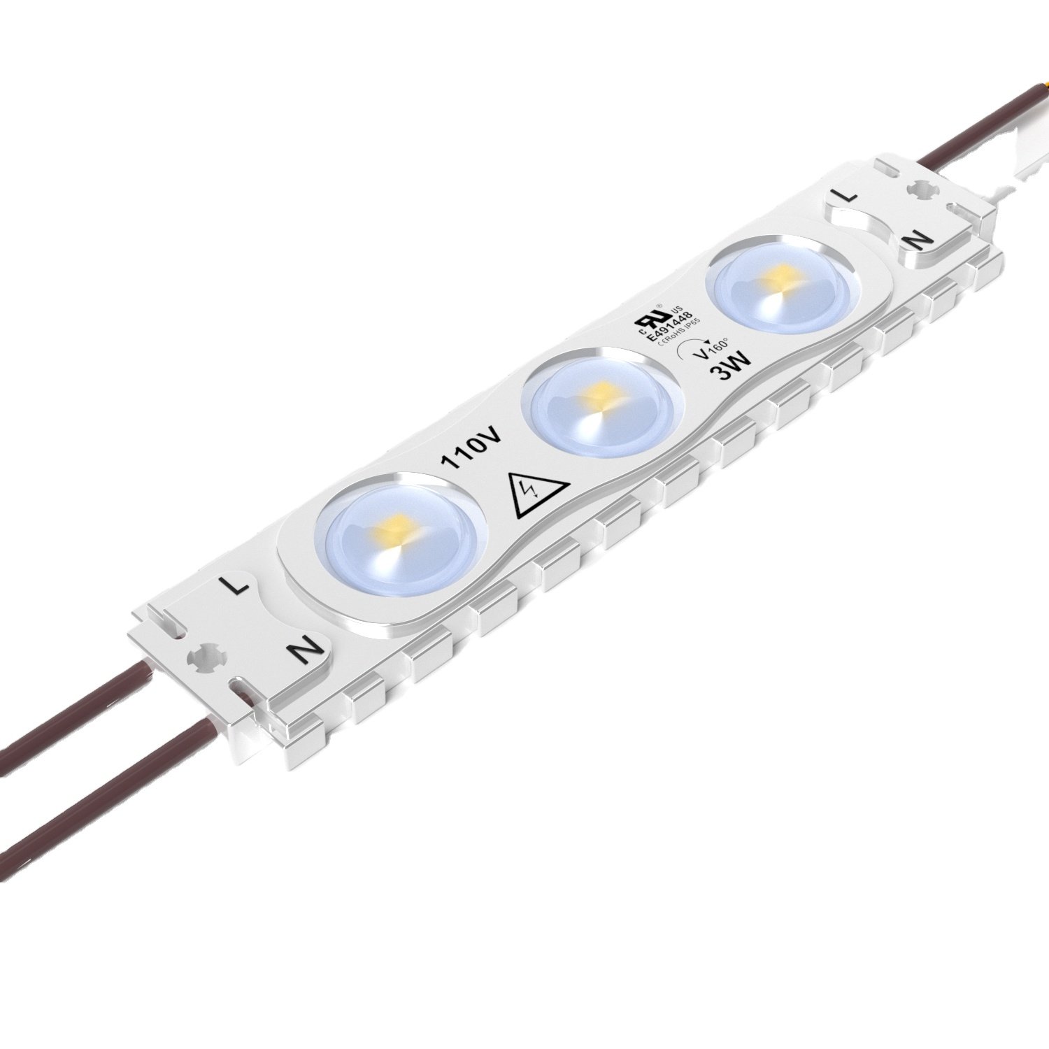 LED Module AC 110V White 6500K Light SMD 2835 3watt LED Module with Lens for Letter Sign Advertising Billboard Signs