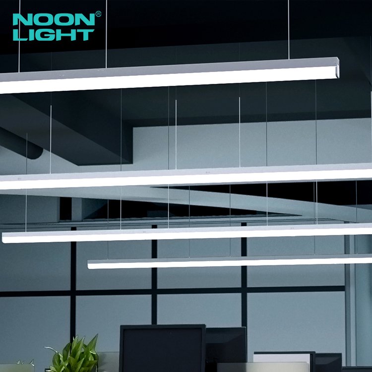 OEM/ODM DLC ETL Listed Lamp Linkable Indoor Led Linear Ceiling Strip Fixture 4FT/8FT Linear Pendant Light