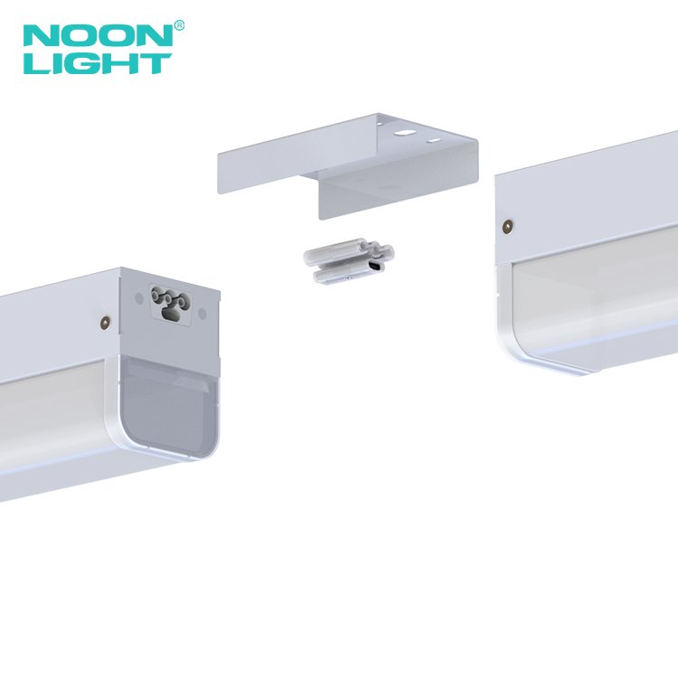 OEM/ODM DLC ETL Listed Lamp Linkable Indoor Led Linear Ceiling Strip Fixture 4FT/8FT Linear Pendant Light