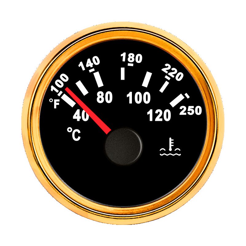 AUTO Promotional Wholesales Auto Parts Car Meter Water Temperature Gauge 52mm LED for Digital Car Car Meter
