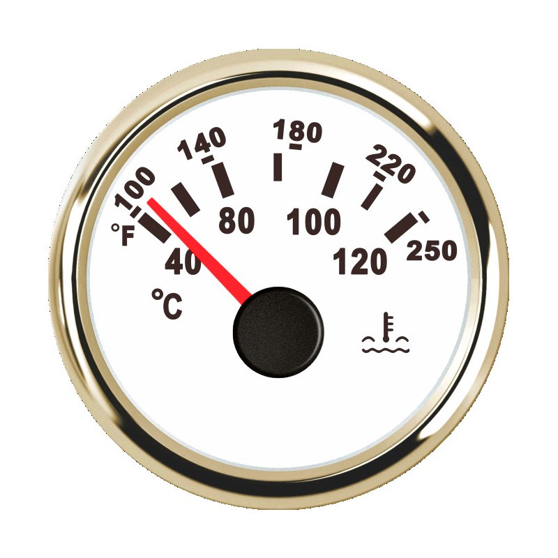 AUTO Promotional Wholesales Auto Parts Car Meter Water Temperature Gauge 52mm LED for Digital Car Car Meter