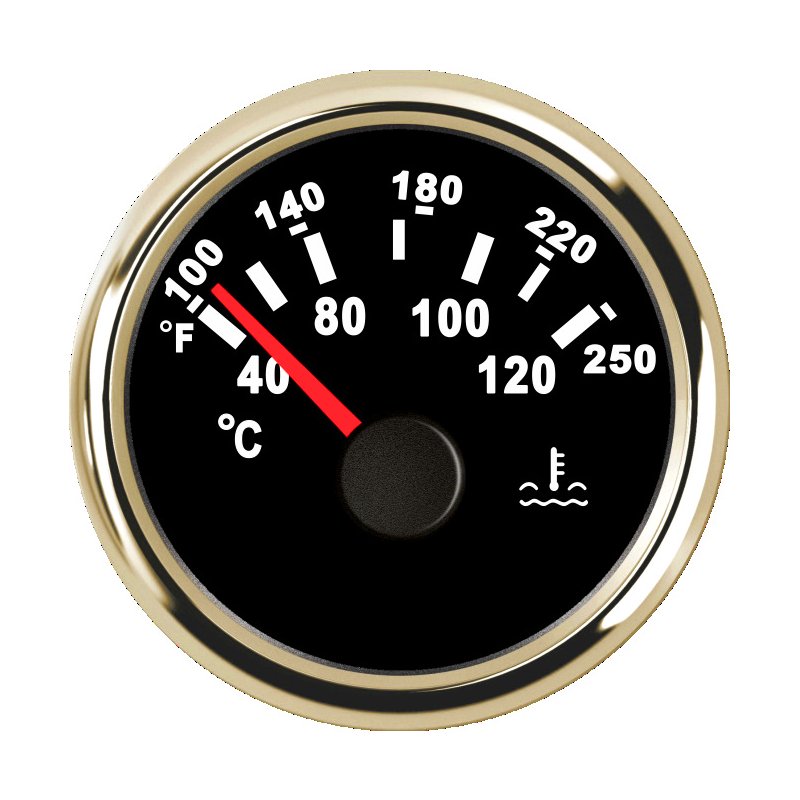 AUTO Promotional Wholesales Auto Parts Car Meter Water Temperature Gauge 52mm LED for Digital Car Car Meter