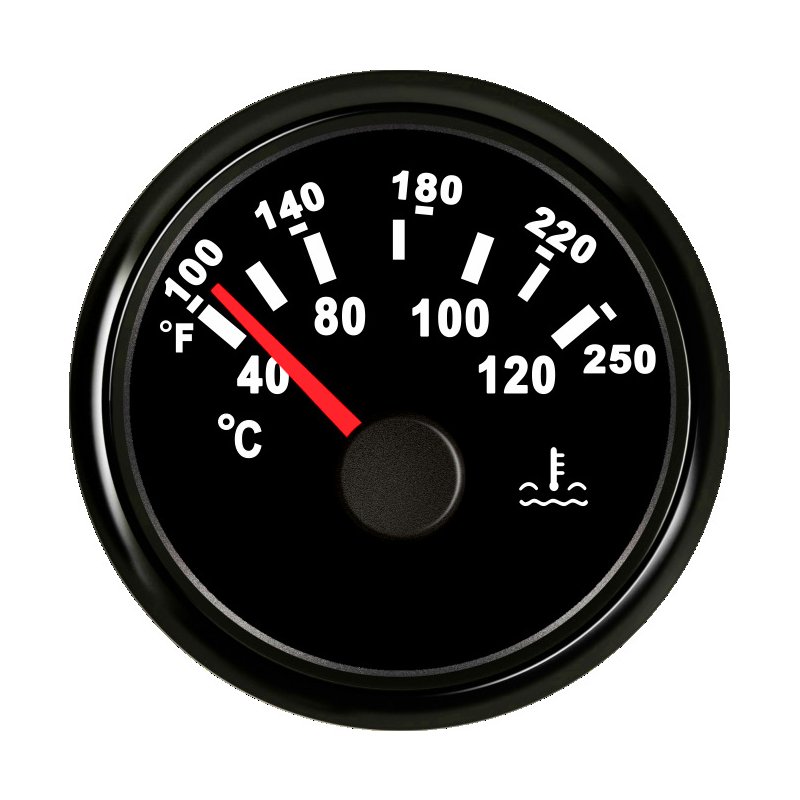 AUTO Promotional Wholesales Auto Parts Car Meter Water Temperature Gauge 52mm LED for Digital Car Car Meter