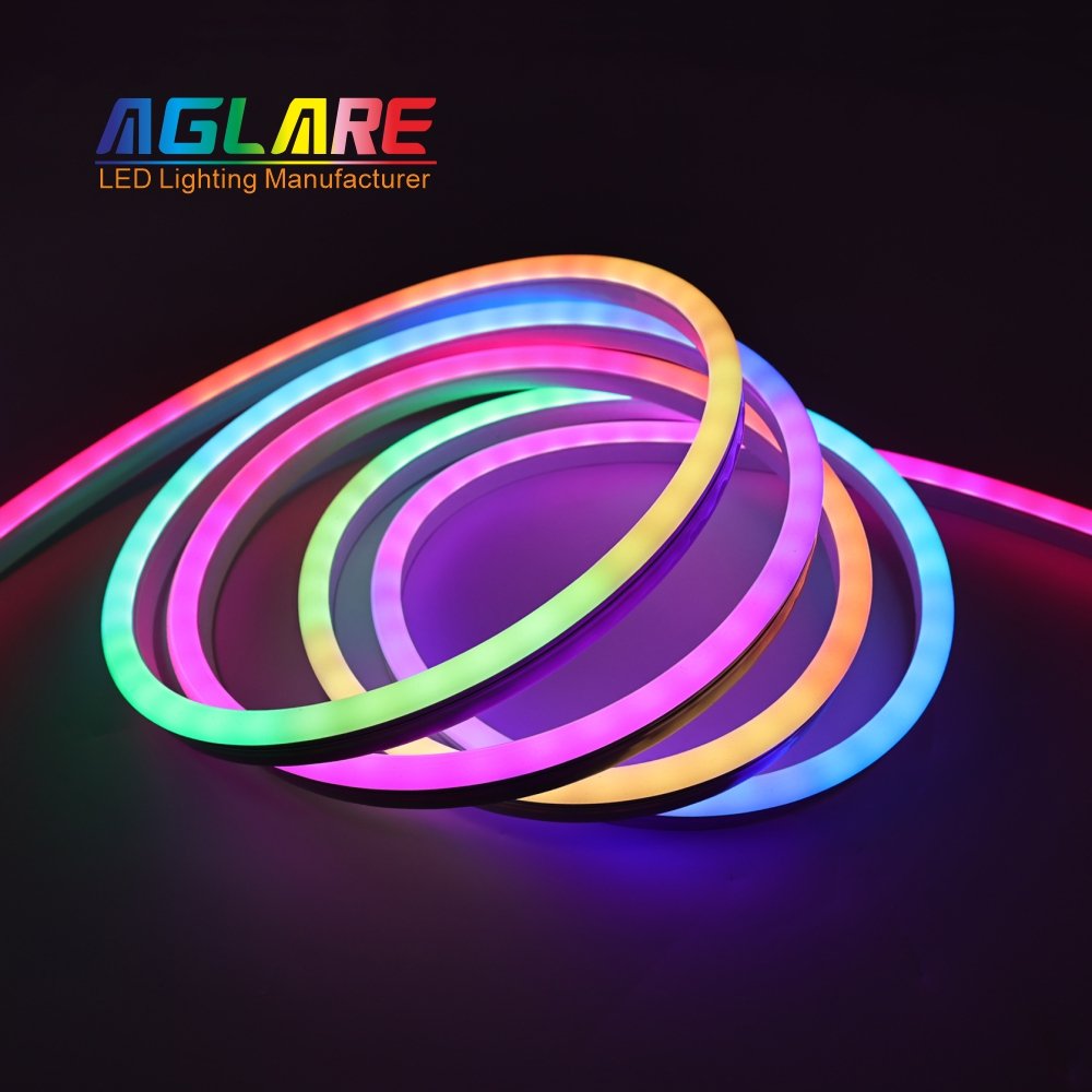 Super Bright Flexible 96Leds Smart Rgb 24V Rgbic Neon Outdoor Waterproof Cob Smart Led Strip Light