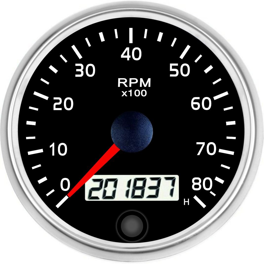 10-30V 8000rpm 10000rpm Adjustable Auto Tachometer