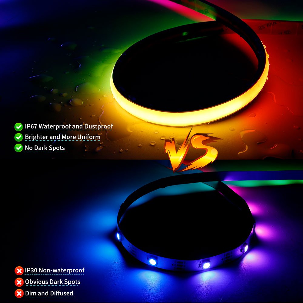 WS2811 FCOB 720Leds/m Addressable RGBIC Led Strip Dream Color Smart LED Light DC24V