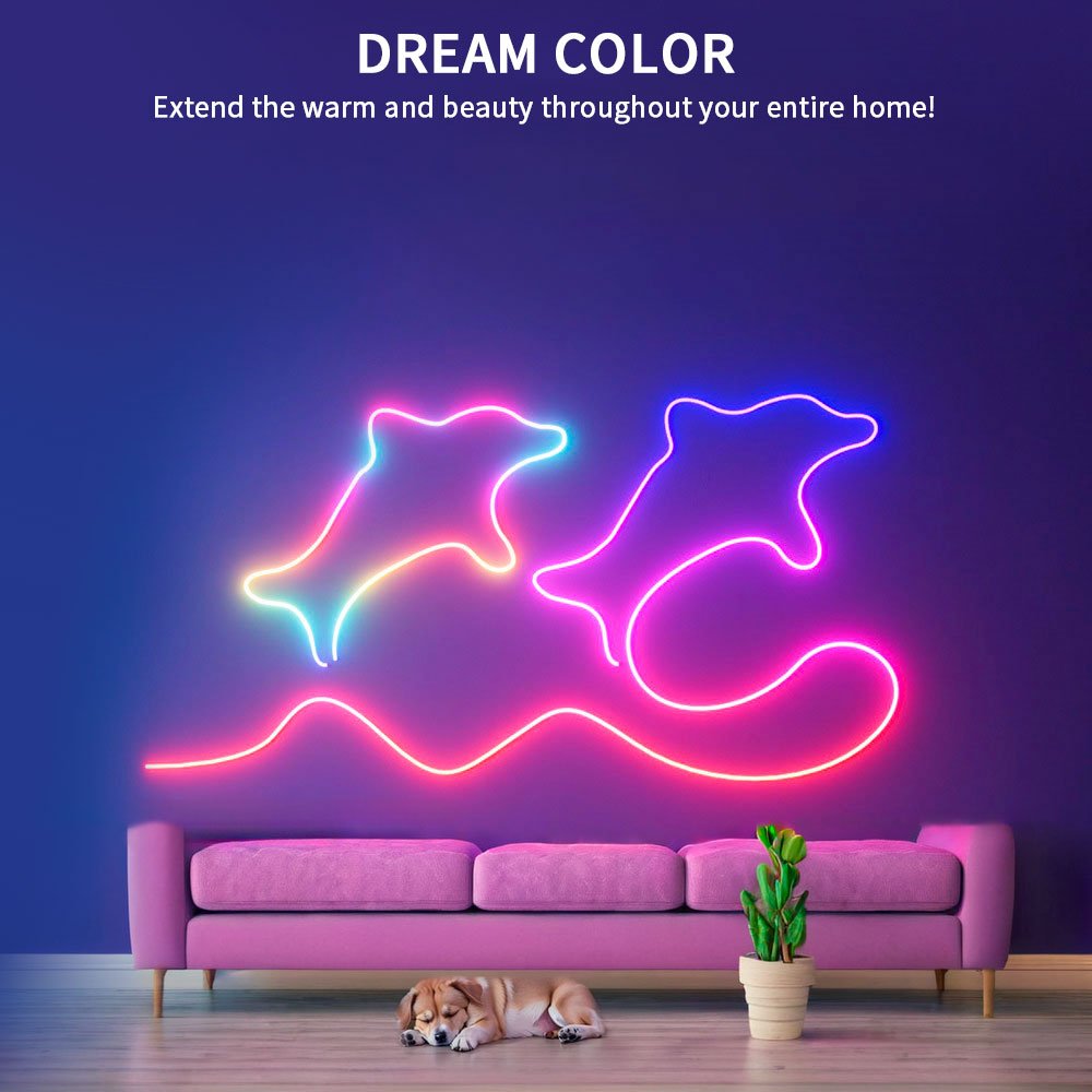 WS2811 FCOB 720Leds/m Addressable RGBIC Led Strip Dream Color Smart LED Light DC24V