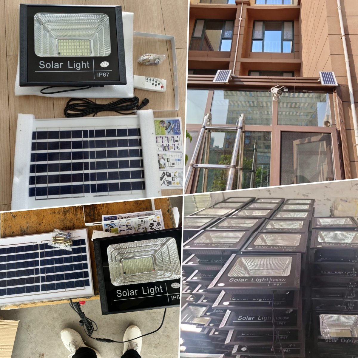 Led Floodlight Waterproof Spotlights Indoor Outdoor Lighting Street Garden Light Wall Lamp Solar Reflector Solar Lights Outdoor