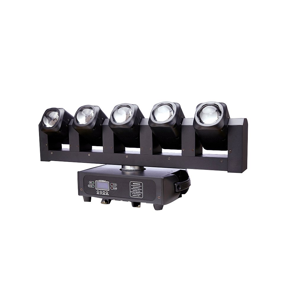 5Heads Led Moving Lights Beam Strobe 2 in 1 Disco Led Moving Head 5X40W RGBW 4 in 1 Led 6Pcs Warm Strobe DJ Club Stage Lighting