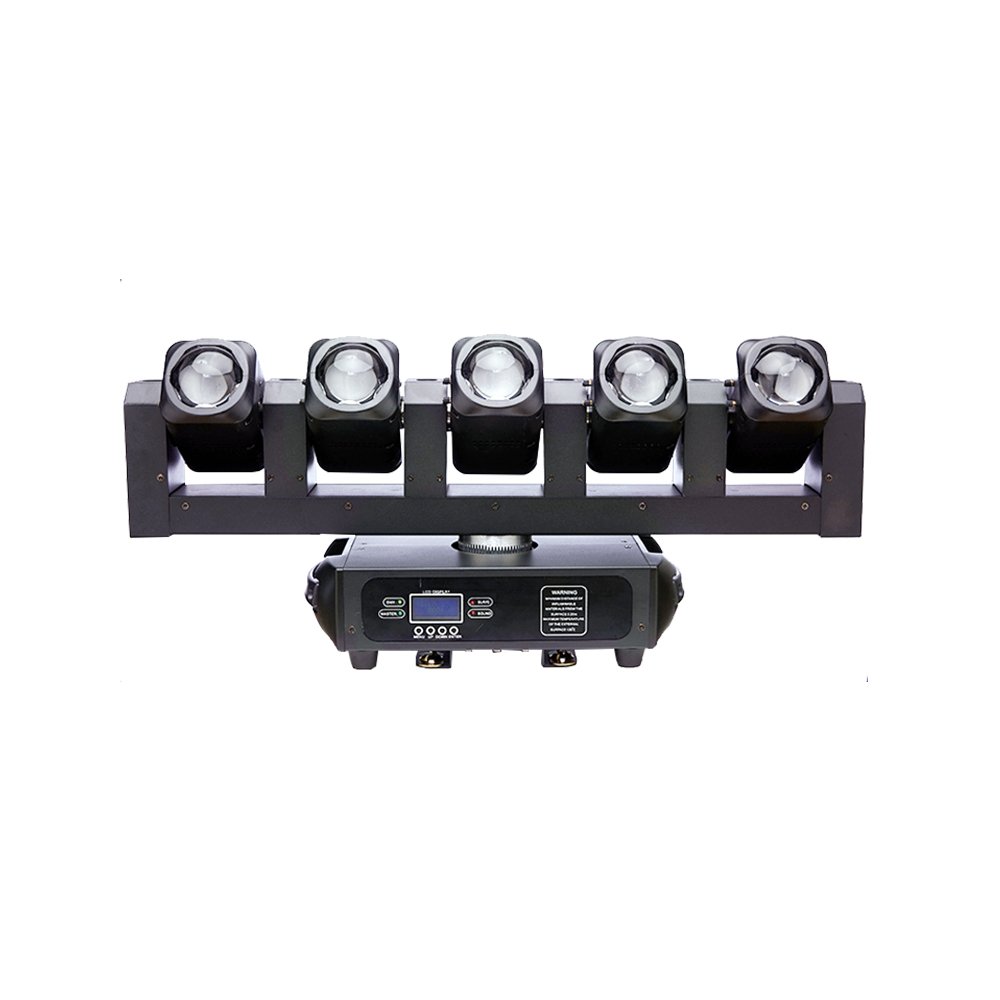 5Heads Led Moving Lights Beam Strobe 2 in 1 Disco Led Moving Head 5X40W RGBW 4 in 1 Led 6Pcs Warm Strobe DJ Club Stage Lighting