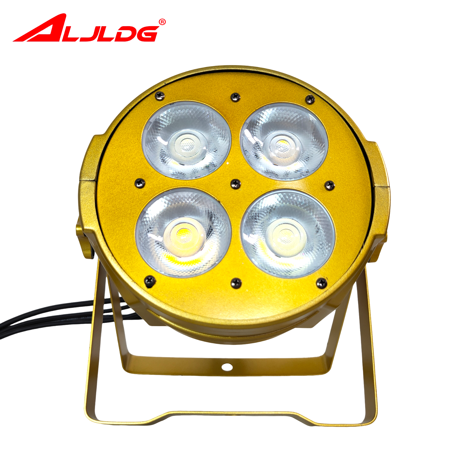 2025 New Bright Golden 4x50W COB Par Light With DMX512 Pure White+Warm White High Quality Par Light DJ Disco Club Wedding Light