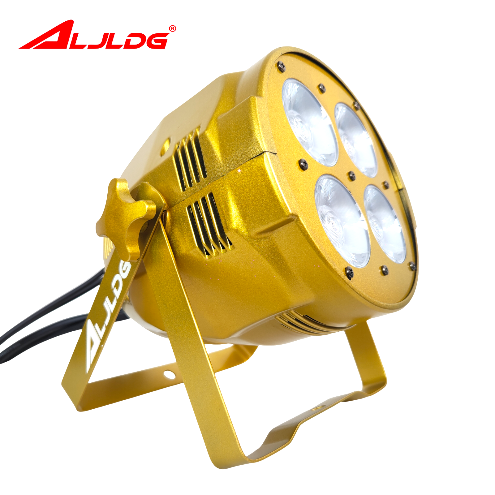 2025 New Bright Golden 4x50W COB Par Light With DMX512 Pure White+Warm White High Quality Par Light DJ Disco Club Wedding Light