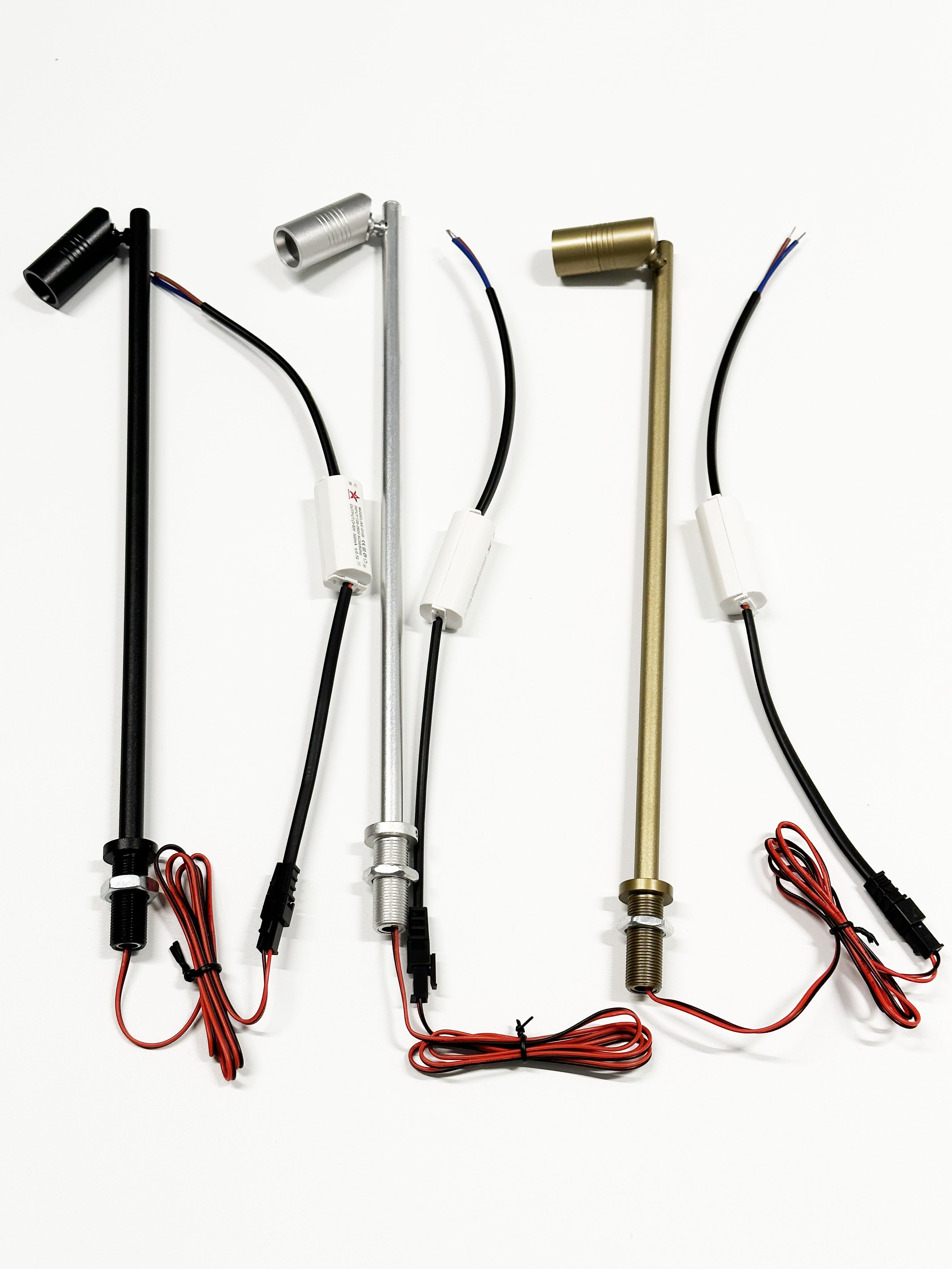 Height Adjustable Under Cabinet Lighting Luxury Jewelry Showcase Light 1W 3W 24V Led Spot Jewelry Display Light