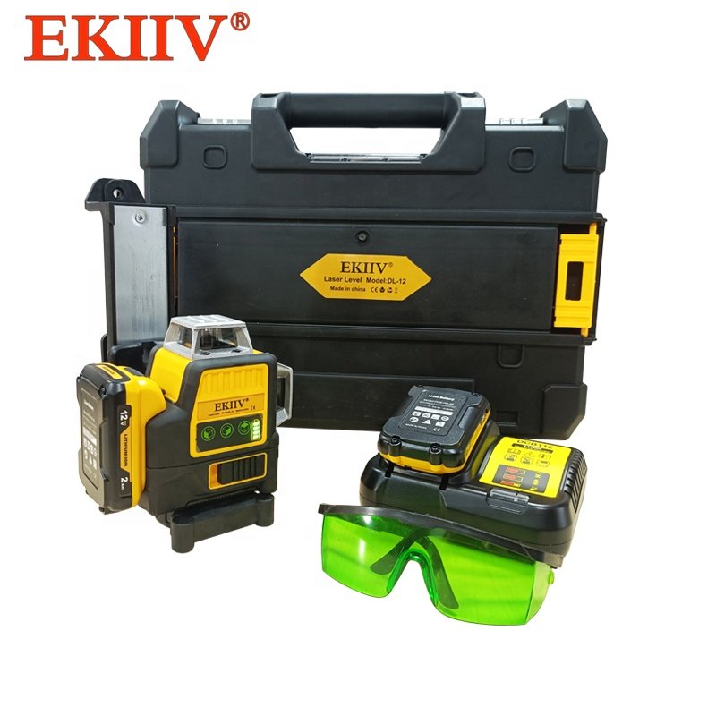 Self Leveling Cross Line Laser Level with Horizontal Vertical 2 Line Laser Tool 360 for Wall Picture Hanging Waterproof Outdoor
