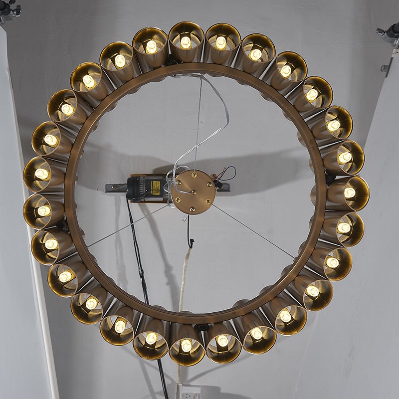Modern Design American Chandler Ceiling Light Chandelier for High Ceiling Hotel Staircase Commercial Lighting Pendant Light