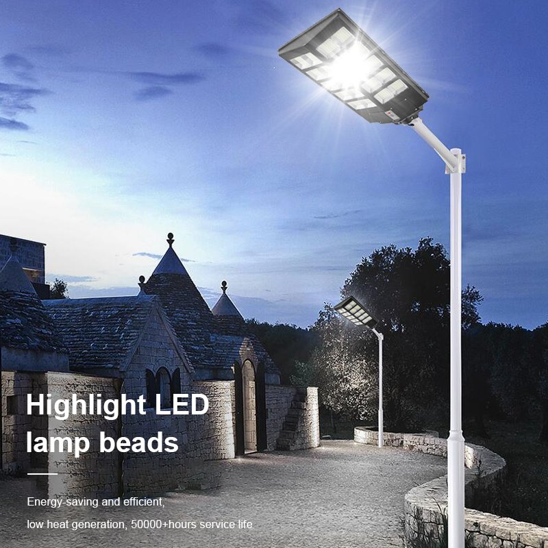 High Brightness ABS Solar Street Light With Remote Control Outdoor IP65 Waterproof 400W 600W 800W 1000W Led Solar Street Light