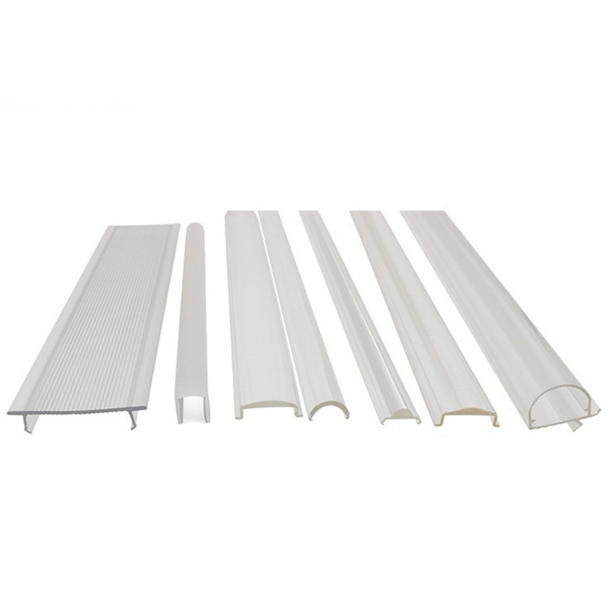 Modern Design Plastic LED Lampshade Cover PC LED Diffuser with Transparent Polycarbonate Extrude Profile for Lamp Cover