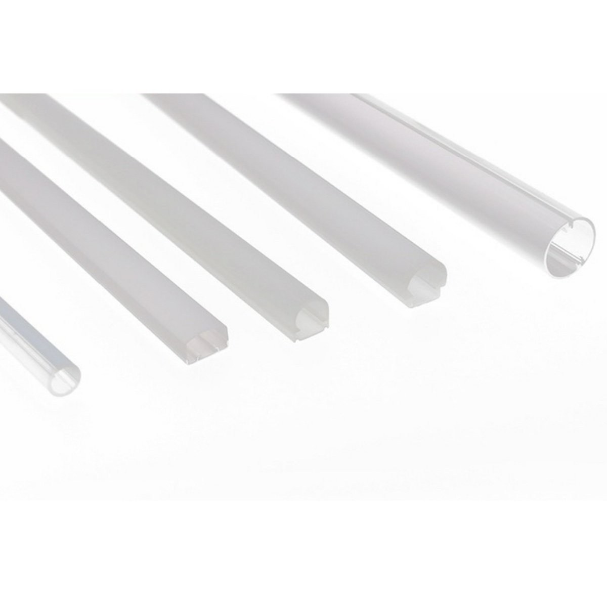 Modern Design Plastic LED Lampshade Cover PC LED Diffuser with Transparent Polycarbonate Extrude Profile for Lamp Cover