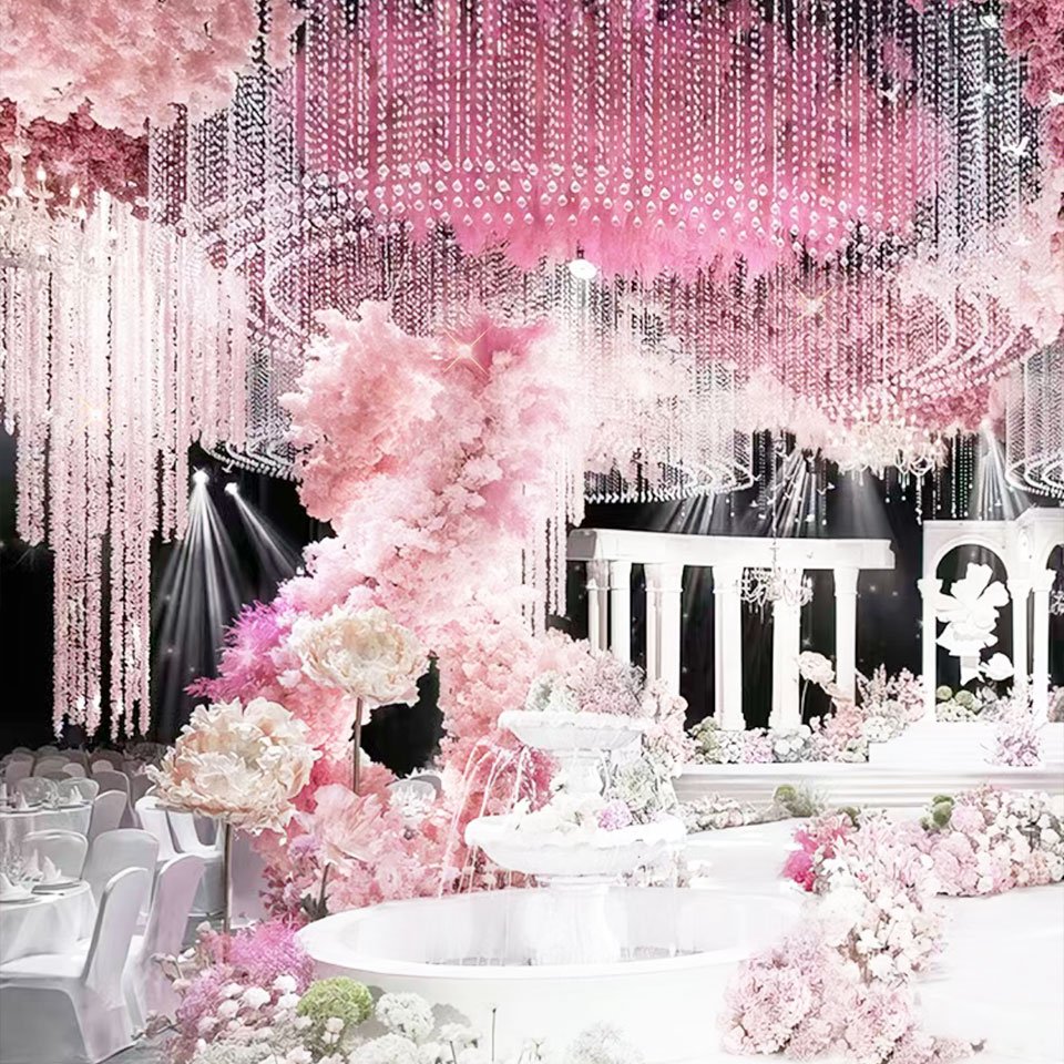 Custom Extra Large Wedding Banquet Hall Candle Maria Theresa Crystal Chandeliers