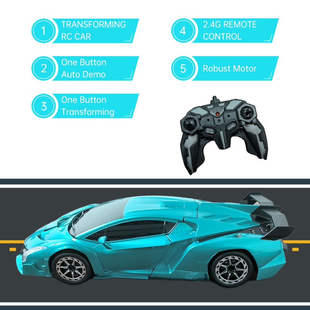 AiJH 1:12 Scale 2 in 1 Deformation 2.4GHZ Rc Cars 360 Degree Robot Car Rc Auto Demo Remote Control Car