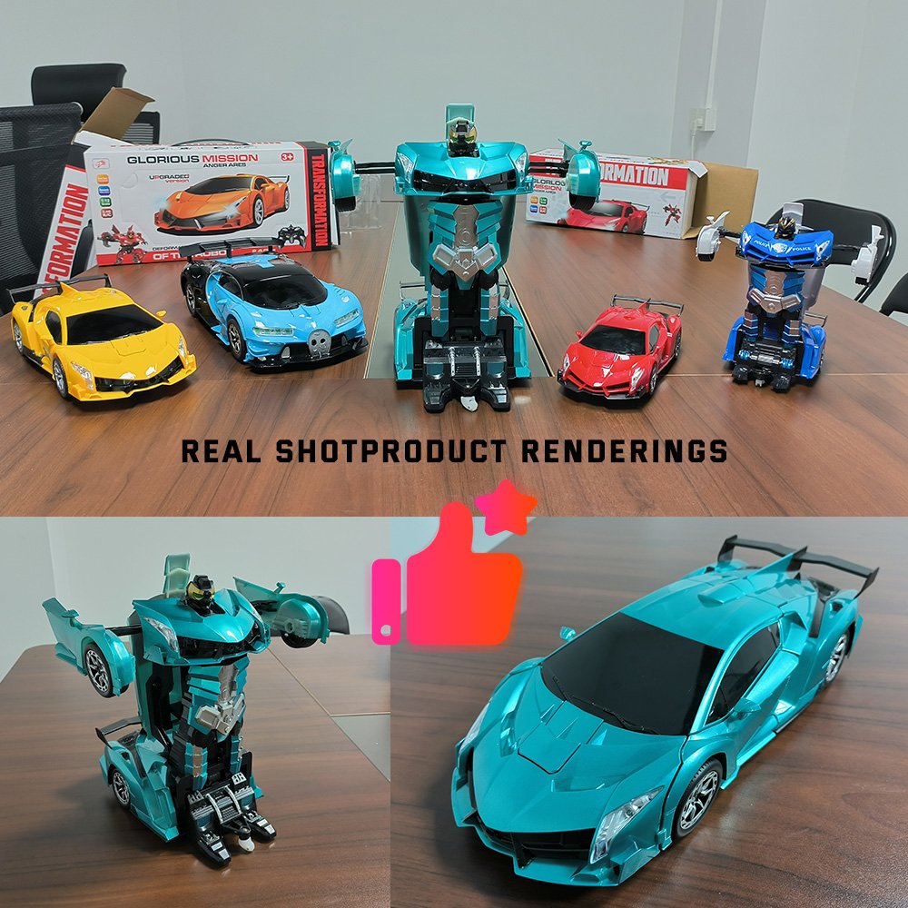 AiJH 1:12 Scale 2 in 1 Deformation 2.4GHZ Rc Cars 360 Degree Robot Car Rc Auto Demo Remote Control Car