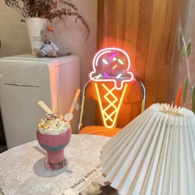 Ice Cream Neon Sign for Wall