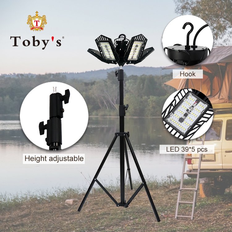 Tripod 12v Outdoor Travel Camping Light 5 Piece Super Bright Led Light Lamps 360 Outdoor Led Camping Lights