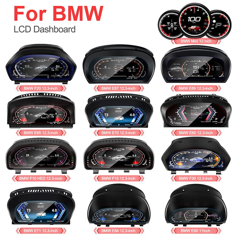Navihua Virtual Cockpit Instrument LCD Digital Cluster for BMW 3 4 Series F30 F31 GT-F34 F32 F33 F36 Auto Meter Seedometer