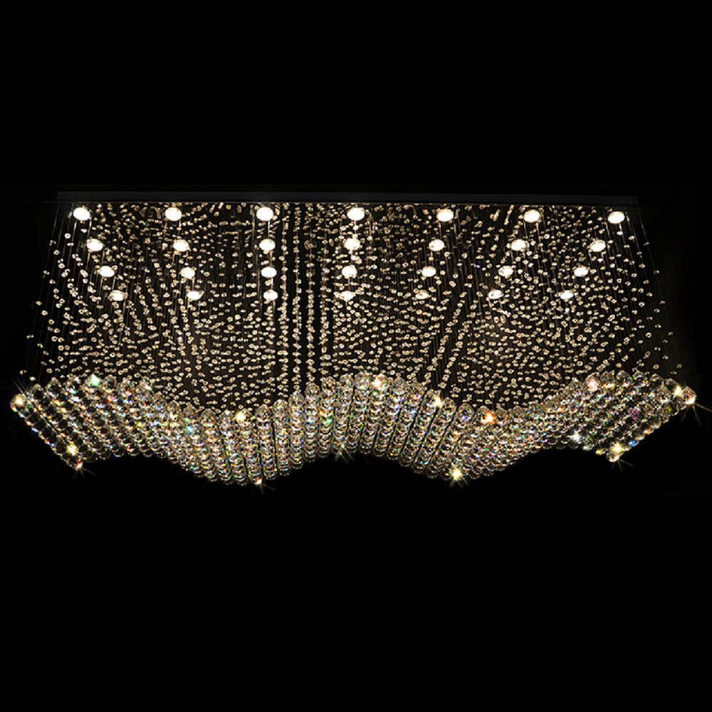 Factory Price Luxury Lamp Indoor Villa Staircase Long Chandeliers Pendant Crystal Chandelier Light