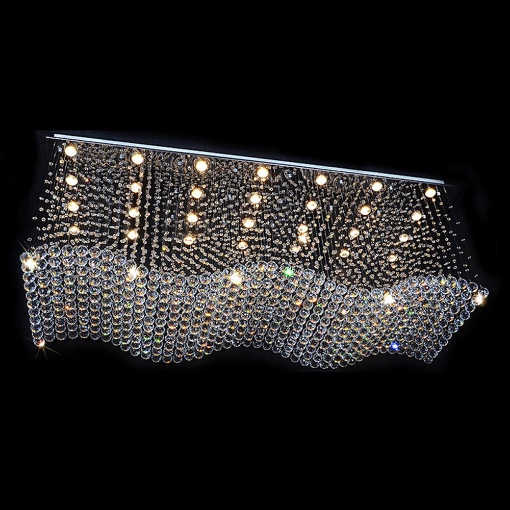 Factory Price Luxury Lamp Indoor Villa Staircase Long Chandeliers Pendant Crystal Chandelier Light