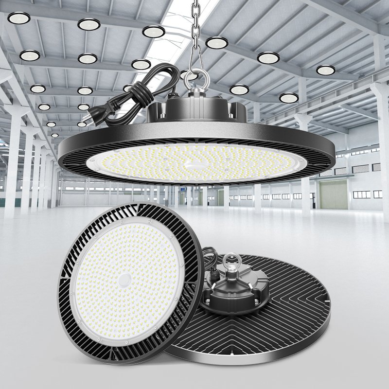Industrial Lighting 300W 200W 150W 100W LED UFO High Bay Light Commercial Lighting 100-277v for Warehouse