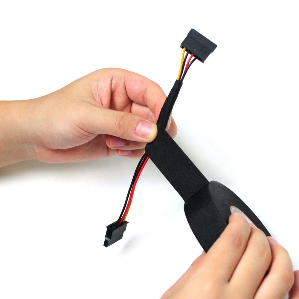2- Flame Retardant Fleece Fabric Polyester PET Cloth Auto Car Engine Wiring Wrapping Automotive Wire Harness Self Adhesive Tape