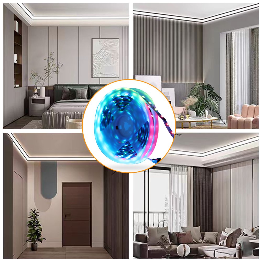 Led Light Strip App Wifi 24V Remote Controlled 5050 2835 Rgb Smart Strip Light Room Decor Living Room Led Lamps Light Ceiling