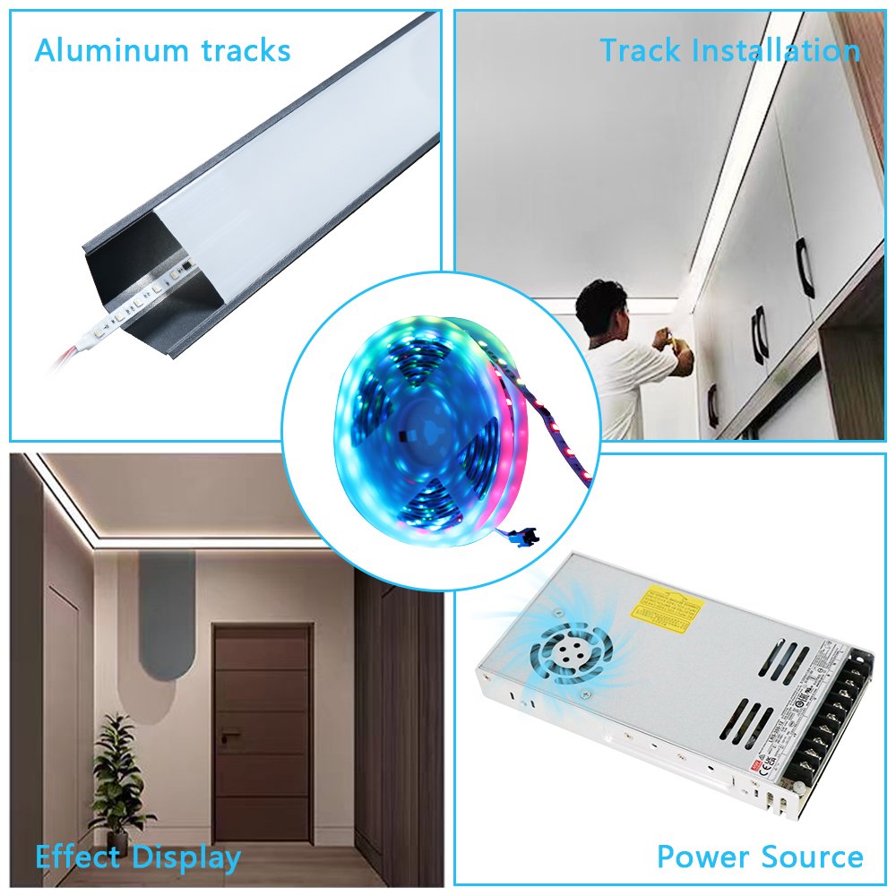 Led Light Strip App Wifi 24V Remote Controlled 5050 2835 Rgb Smart Strip Light Room Decor Living Room Led Lamps Light Ceiling