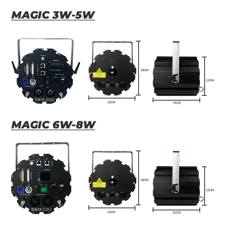 Dmx Indoor 30k 40 Kpps Full Color Analog Stage Lazer Show Price 3w 5w 6W 8w ILDA RGB Laser Light for Disco DJ Party Night Club