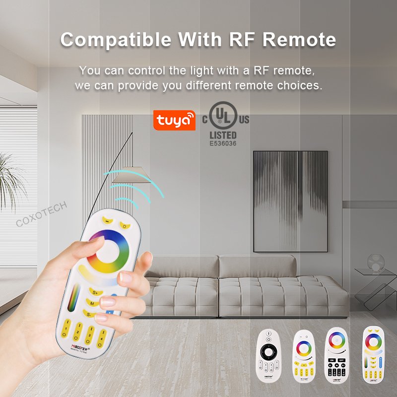 COXO UL Certification LED Dimmer Rgb Led Strip Light Controller CE Rohs UL Music Zigbee Wifi Tuya Rgb Dimmer Led Controller