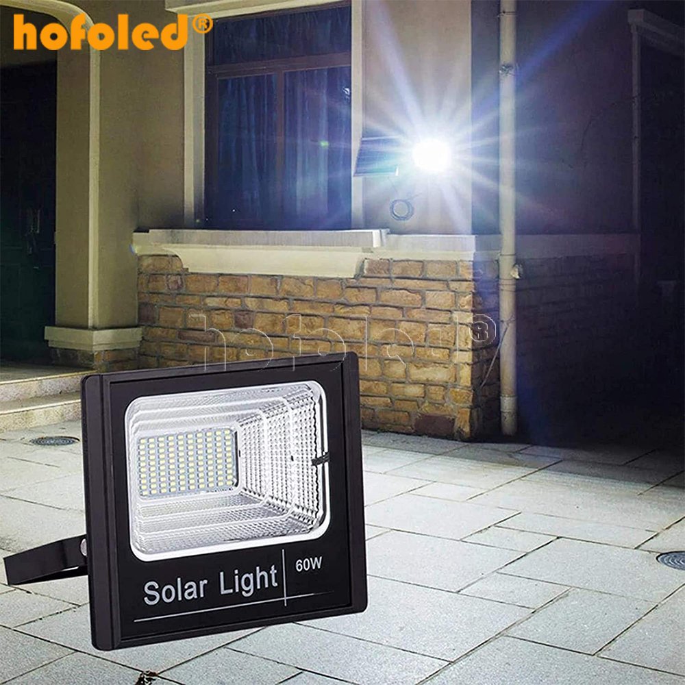 Hofoled 300W 200W 100W 60W 40W 25W LED Street Lamp LED Dusk to Dawn Remote Control Outdoor Solar Flood Light