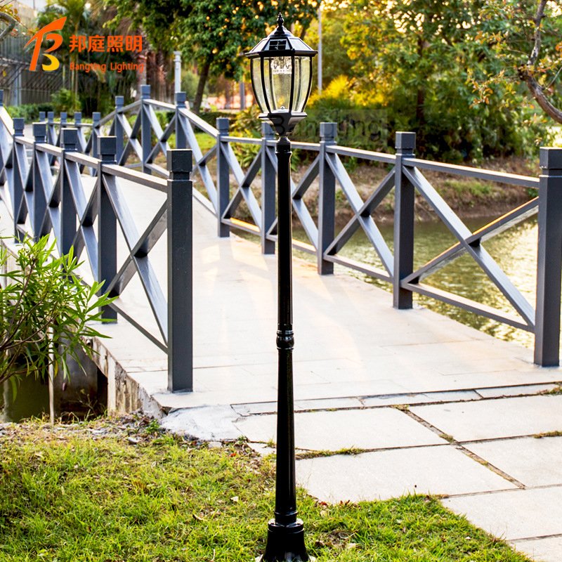Aluminum Outdoor Solar Garden Lamp Column, Garden Solar LED Lawn Lamp Wholesale Price, LED Solar Lawn Lamp